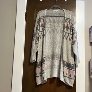Shimmery 3/4 sleeve cardigan